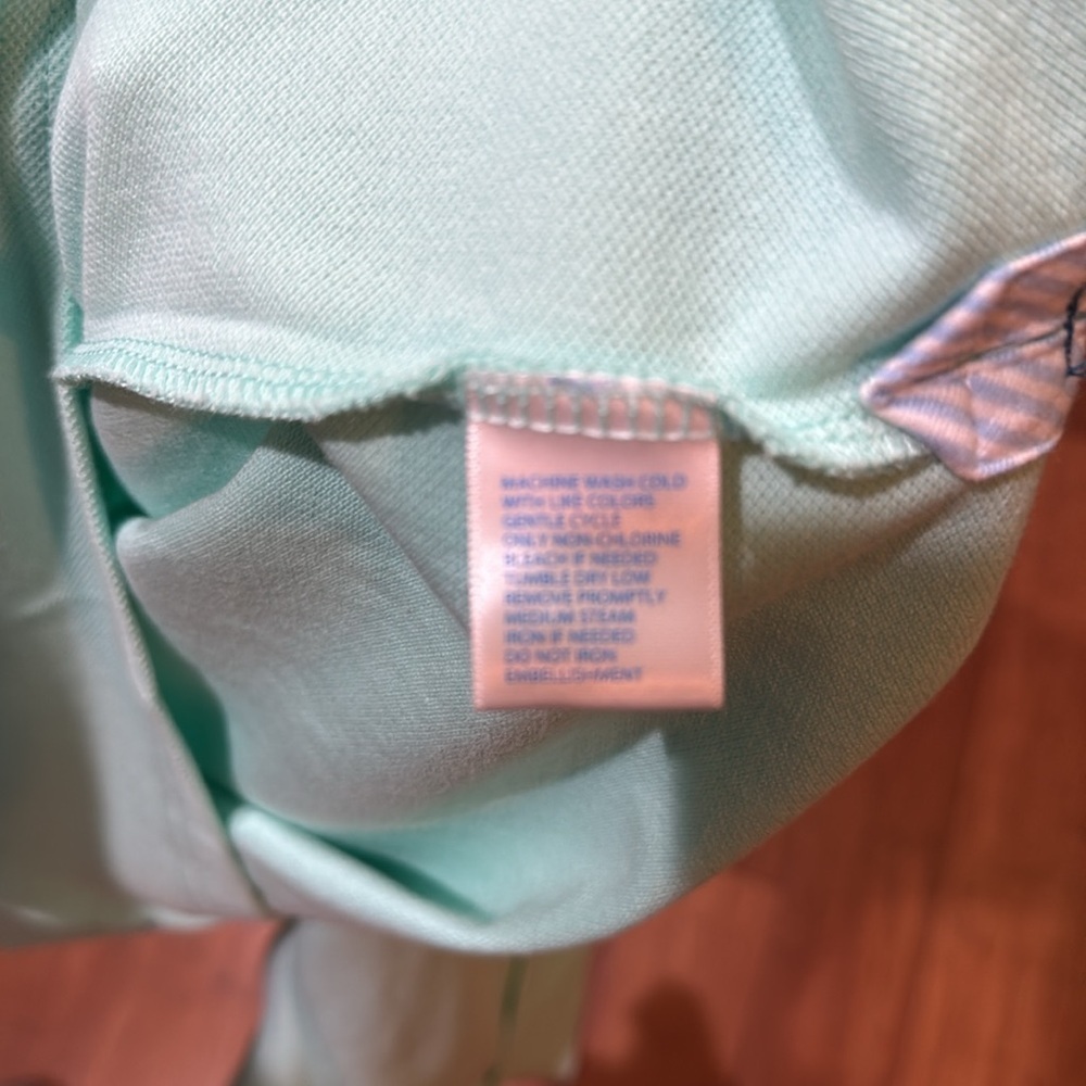 Southern Tide, the Skip Jack polo boys size large (12-14) in mint green NWT - Picture 5 of 6